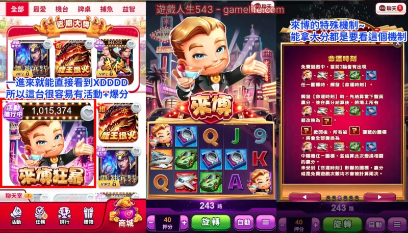 來博狂暴遊戲規則