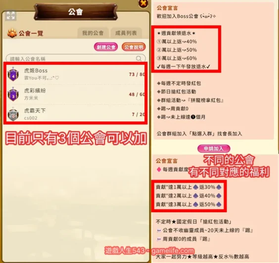 老虎姬公會介紹