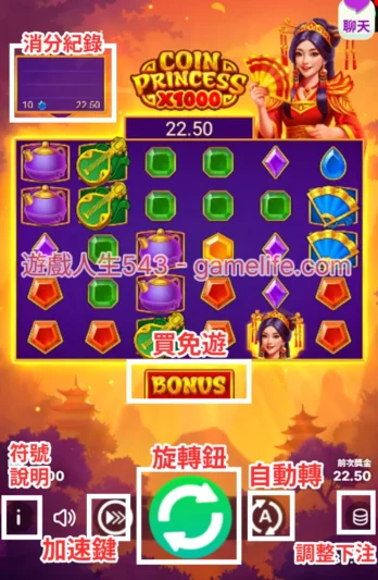 BNG公主賞千金遊戲畫面介紹